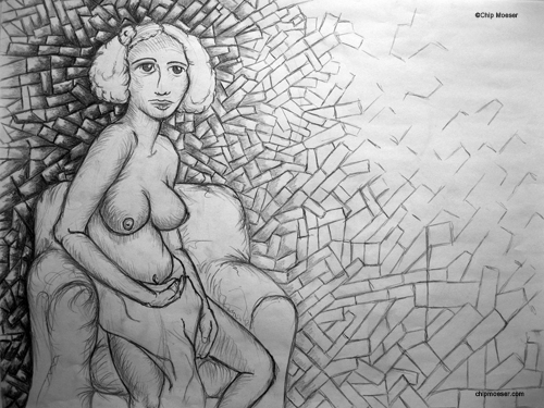 Study for 'Isa's Mosaic of Hopes, Dreams & Forgotten Lovers'